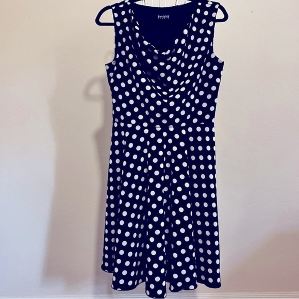Women’s Enfocus Studio Polka Dot Dress, Size 12. EUC